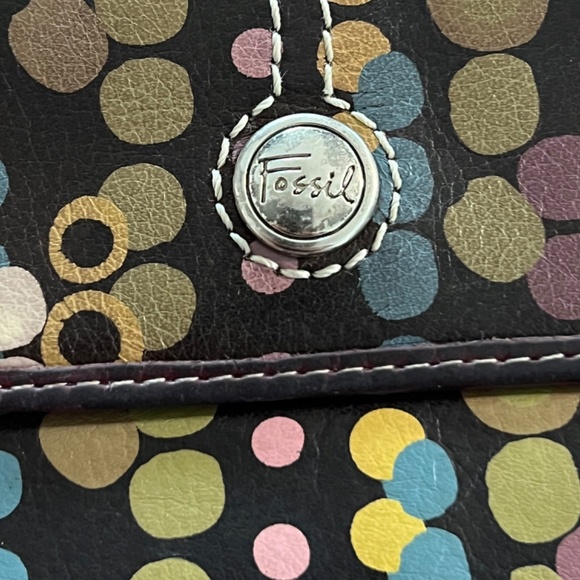Vintage Fossil Polka Dot Wallet - Picture 5 of 6